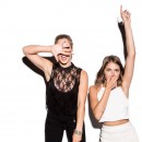 Emily Bett Rickards and Willa Holland